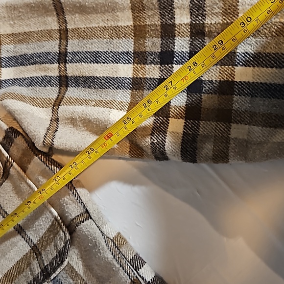 Zara women's medium long plaid cottagecore 90s Y2K grandma style over shirt - Picture 6 of 8